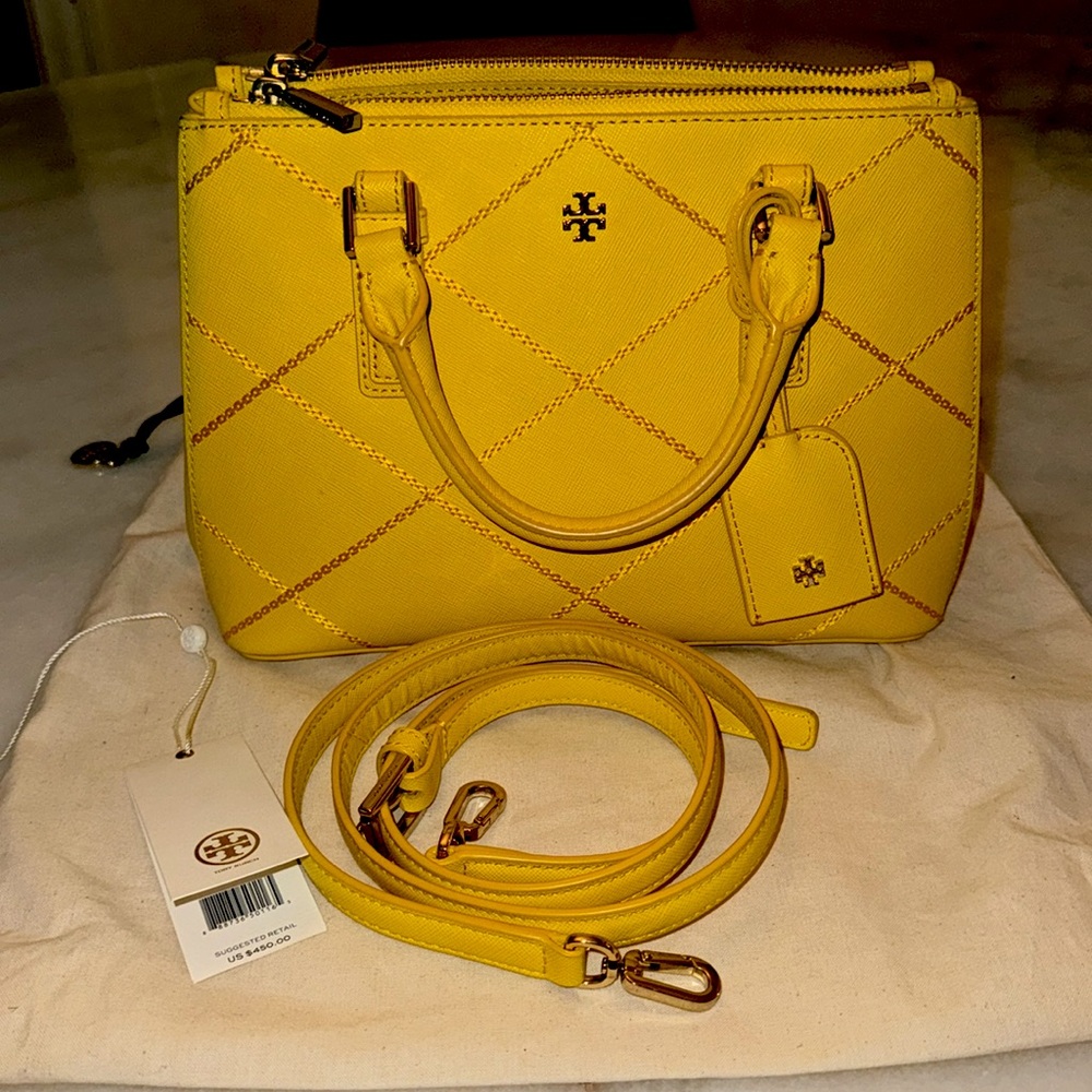 Tory Burch Robinson Micro double zip tote